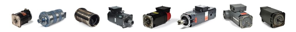 replacement spindle motors and servomotors available from stock